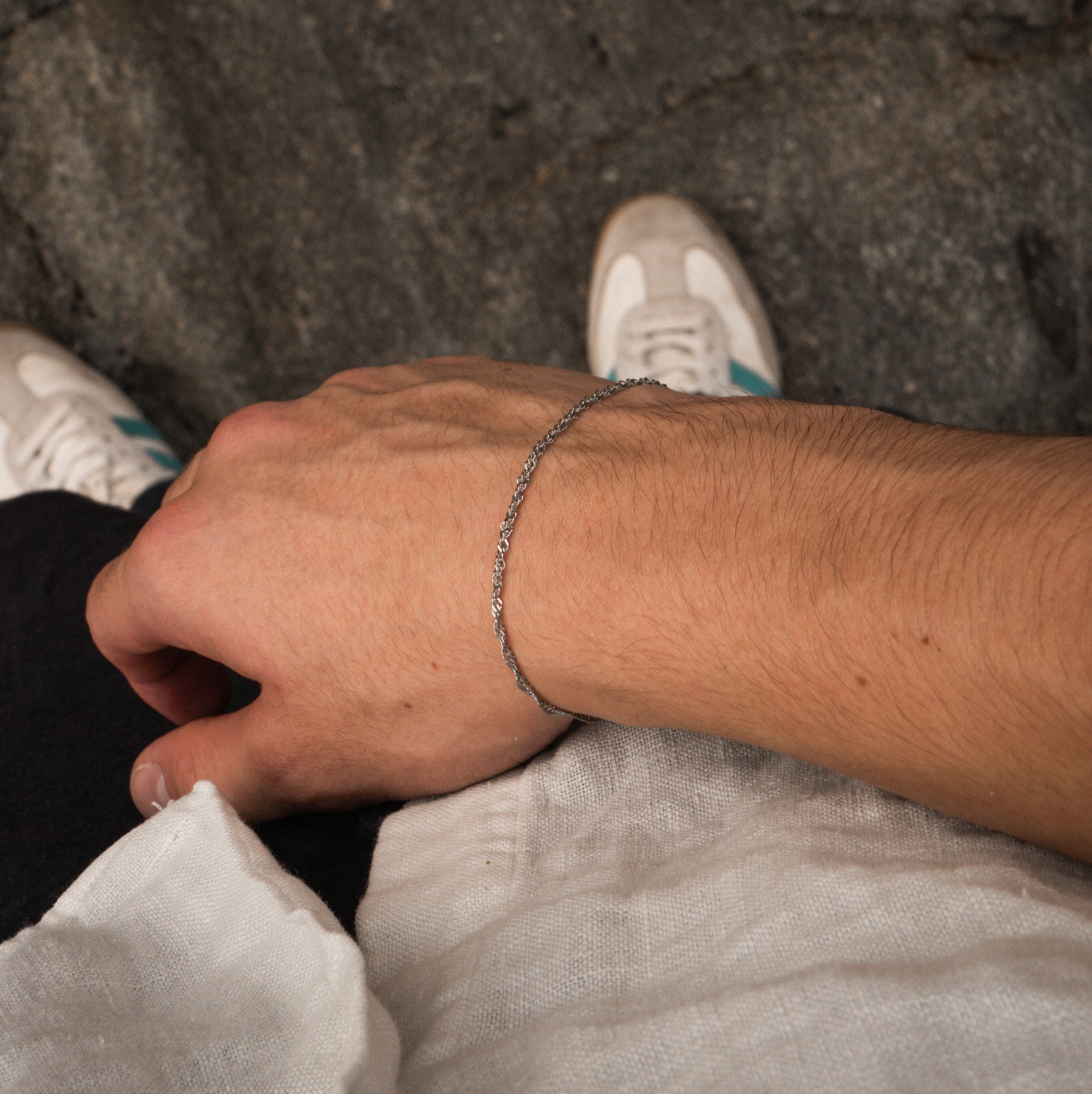 Pulsera Plata Adn minimalista  - Tropic Jewelry