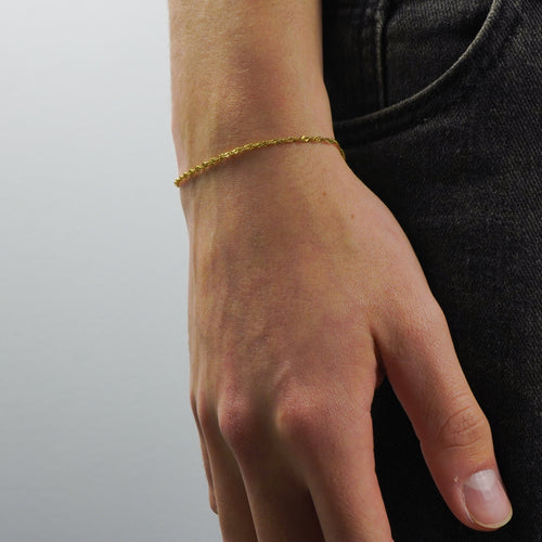 Pulsera Oro Adn hombre  - Tropic Jewelry