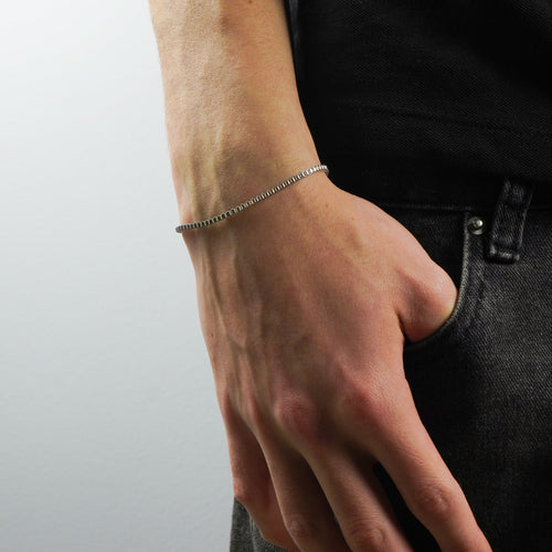 Pulsera Plata Box hombre - Tropic Jewelry