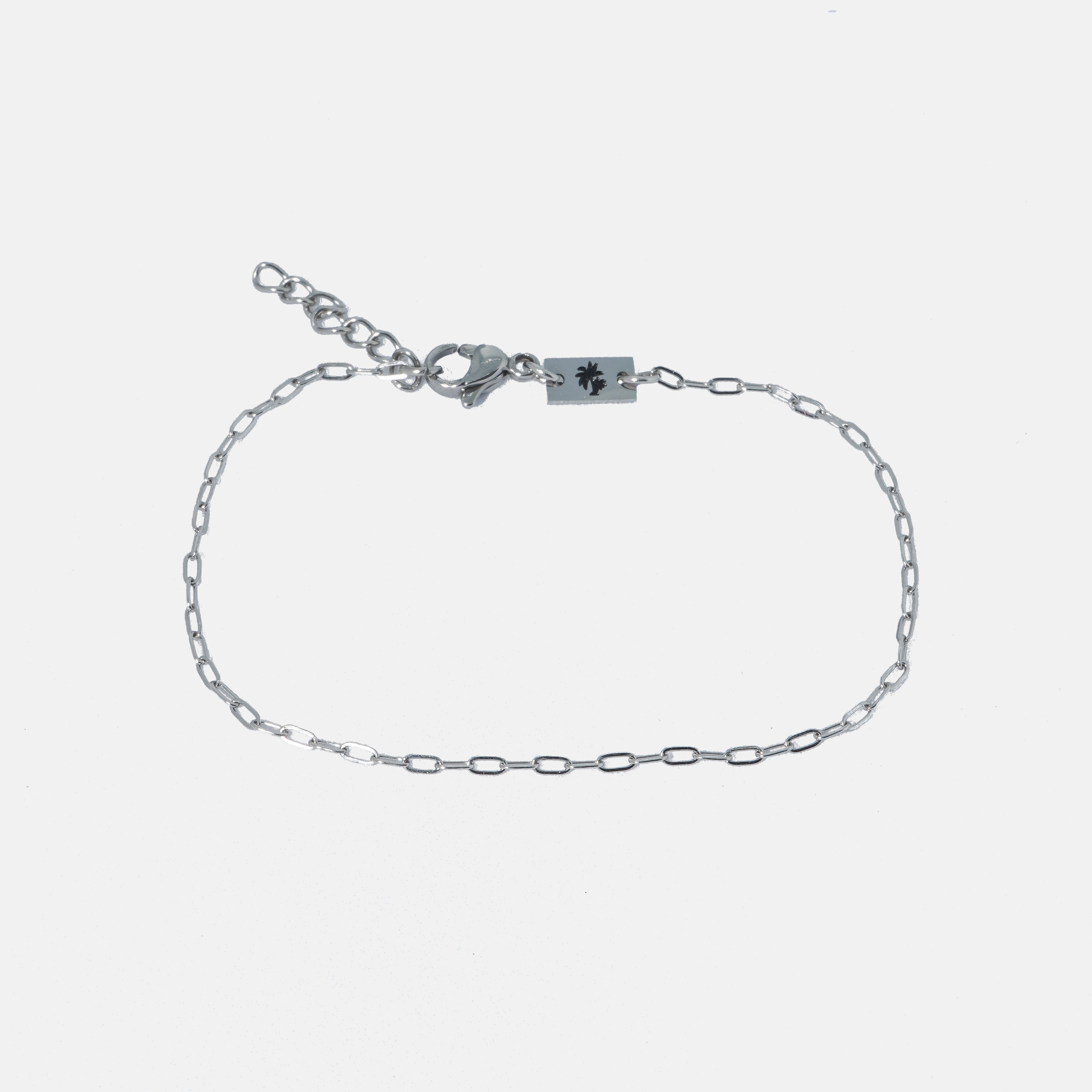 Pulsera de plata Paperclip, minimalista y elegante - Tropic Jewelry
