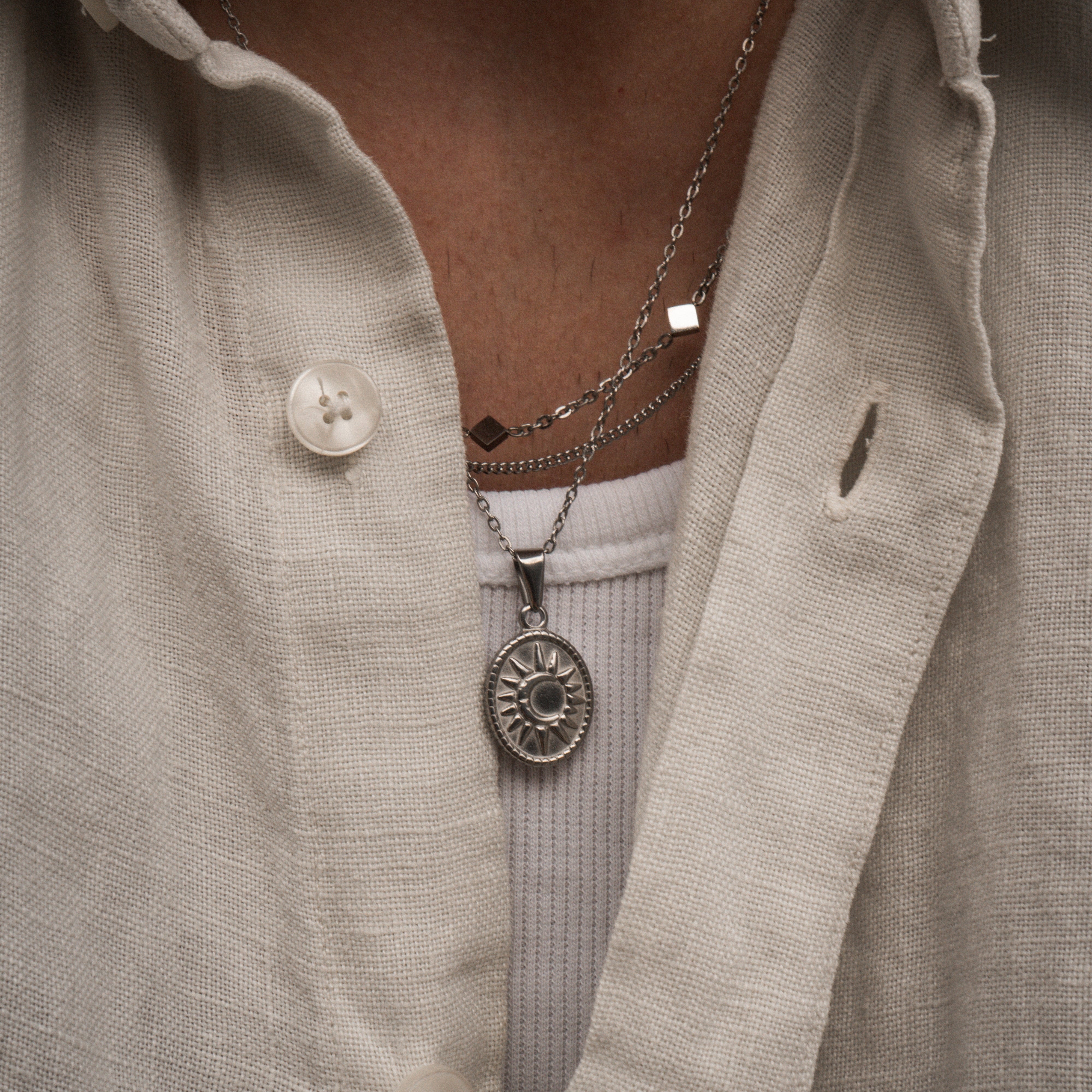 FEZ SILVER NECKLACE