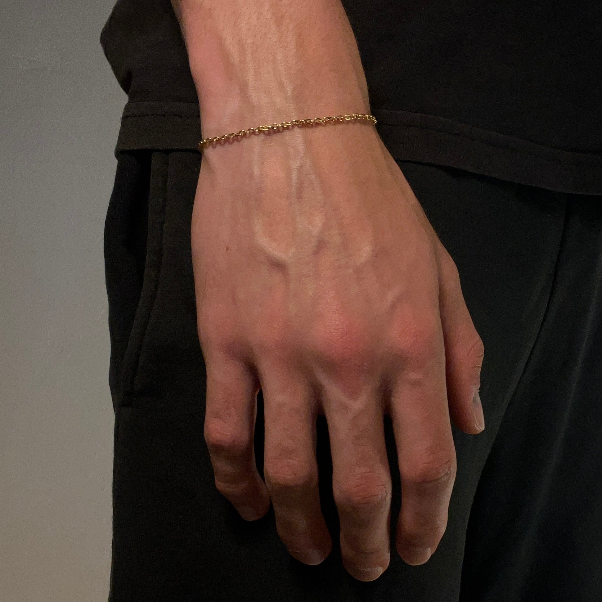 CABLE GOLD BRACELET