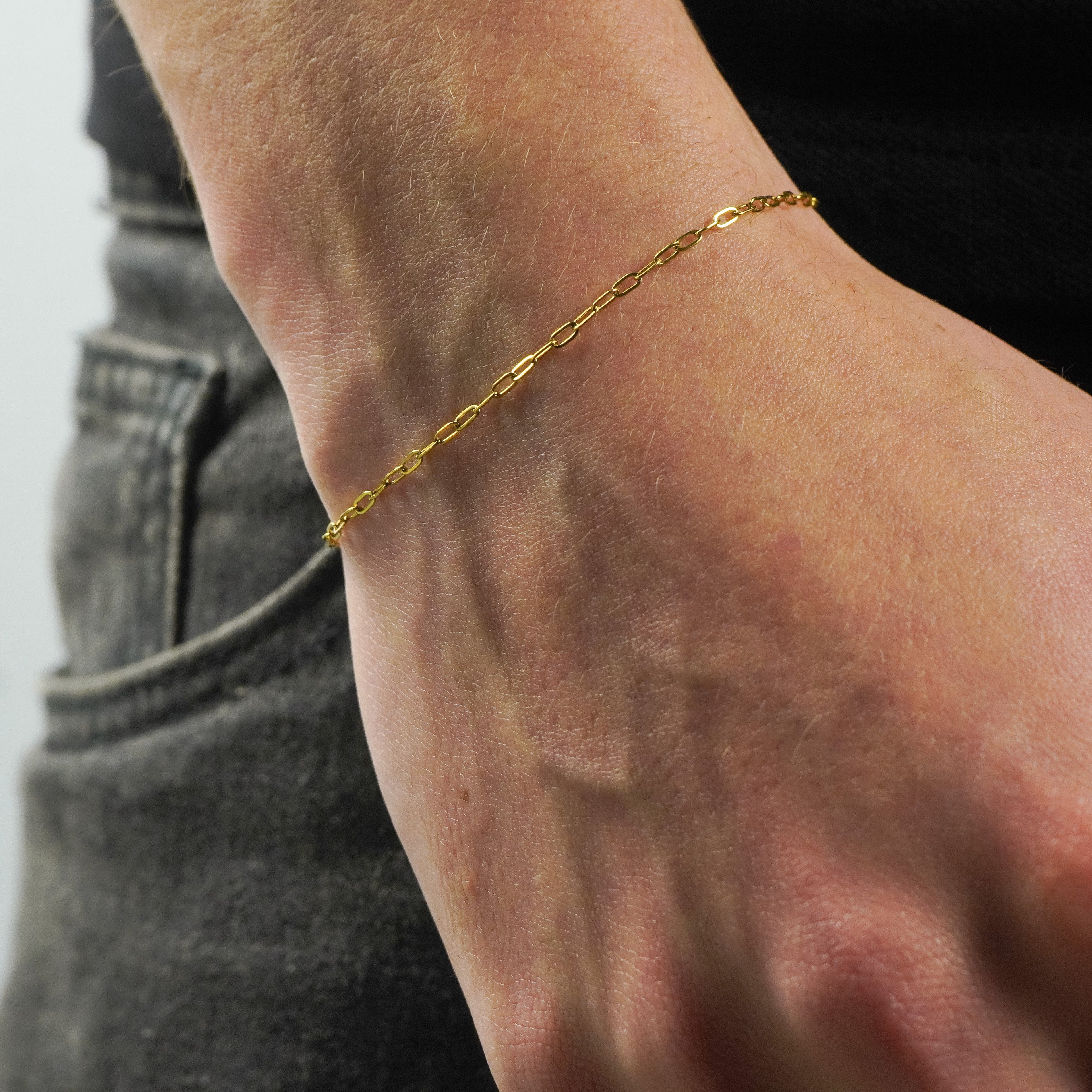Paperclip Gold Bracelet - Tropic Creations