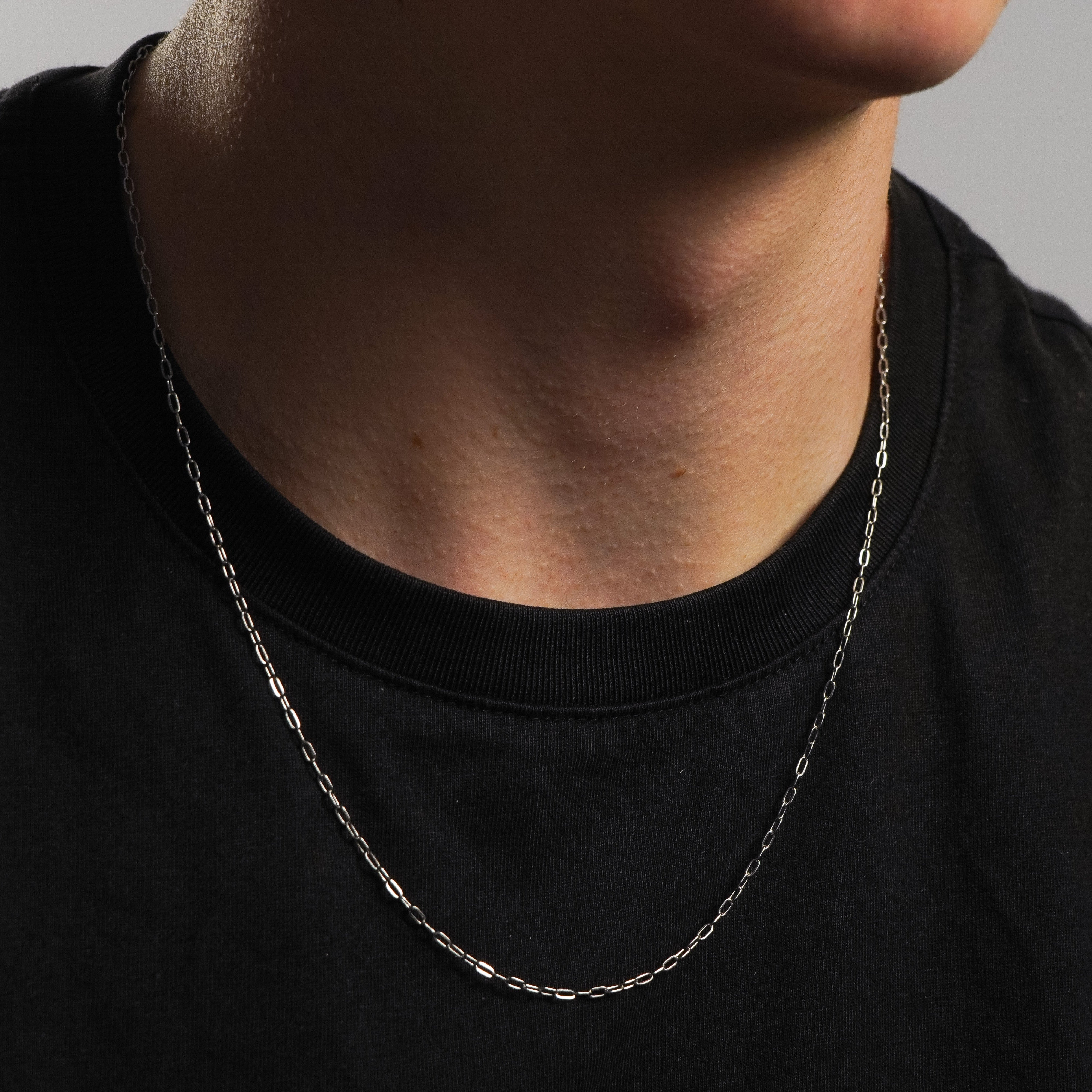 PAPERCLIP SILVER CHAIN