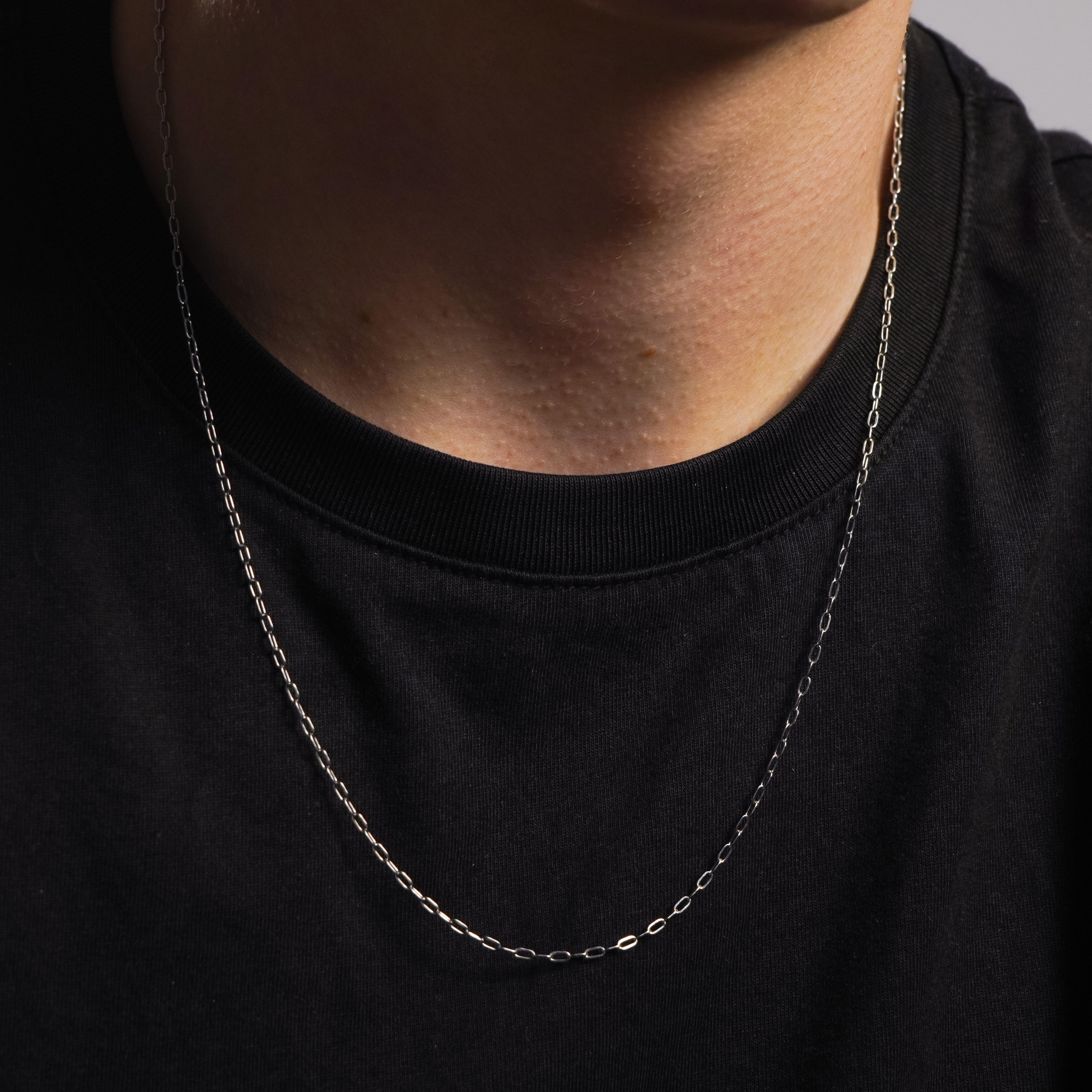 Paperclip Silver Necklace - Tropic Creations